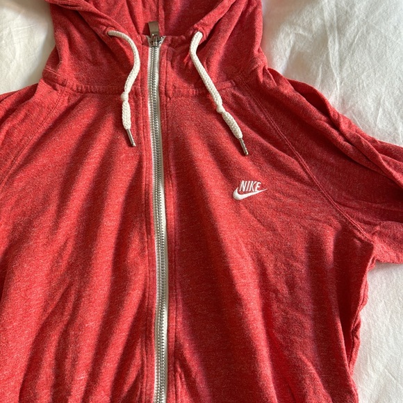 Nike zip up sweatshirt, pink / salmon - Picture 2 of 4